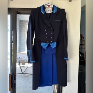 Flying Changes Navy/Royal blue Isabell tailcoat US size 10/UK size 14